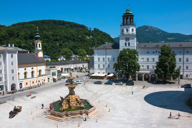 Musical Salzburg: Follow the Trail of the Beloved Movie - Mozartplatz and the Salzburg Cathedral landmark that anchors your day