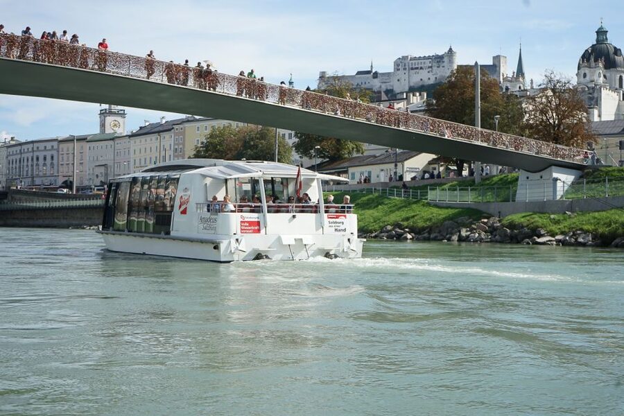 Salzburg: Boat Ride on the Salzach River - South Salzburg Villas: A Different Side of the Same City