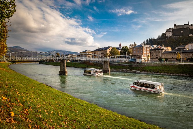Salzburg Panorama Cruise on the Salzach river - The Mozart waltz boat dance finish